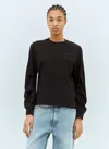 Moncler Women Logo Patch Long-sleeve T-shirt In Black