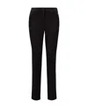 Moncler Logo-patch Mid-rise Trousers In Black