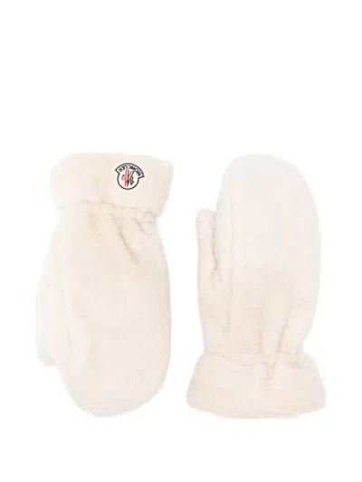 Moncler Logo-patch Mittems In White
