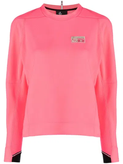 Moncler Pink Mountain Sweatshirt In 52x Pink