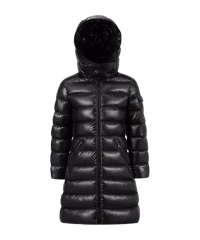 Moncler Logo-patch Padded Coat In Black