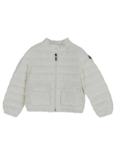 Moncler Kids' Logo Patch Padded Jacket In Gray
