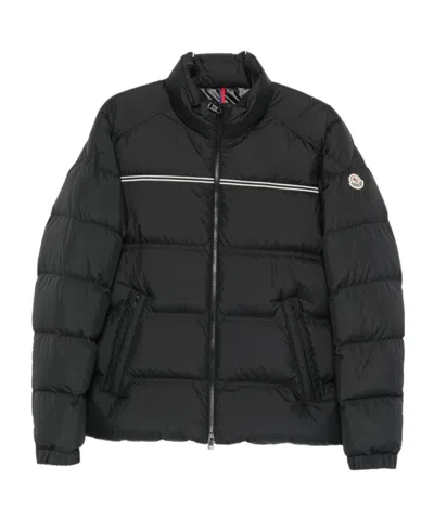 MONCLER MONCLER LOGO PATCH ZIP-UP JACKET