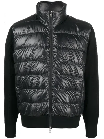 Moncler Logo-patch Padded Jacket In Black