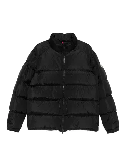 Moncler Logo-patch Padded Jacket In Black