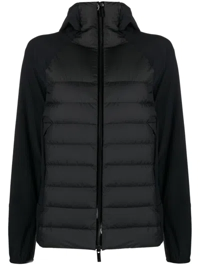 Moncler Logo-patch Padded Jacket In Black
