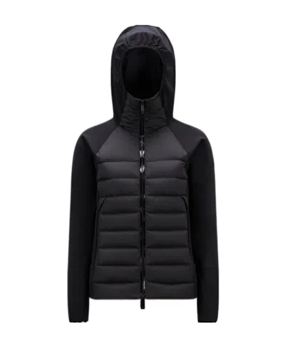 Moncler Logo-patch Padded Jacket In Black