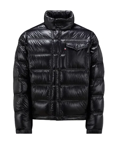 Moncler Logo-patch Padded Jacket In Black