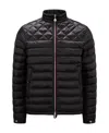 Moncler Benamou Nylon Quilted Full Zip Down Jacket In Black