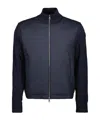 Moncler Zip-up Padded Jacket In Blue