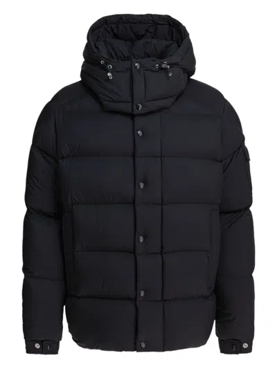 Moncler Logo-patch Padded Jacket In Blue