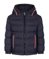 Moncler Logo-patch Padded Jacket In Blue