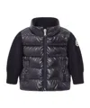 Moncler Logo-patch Padded Jacket In Blue