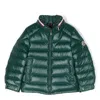 Moncler Logo-patch Padded Jacket In Green