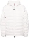 Moncler Galion Quilted Shell Jacket In White