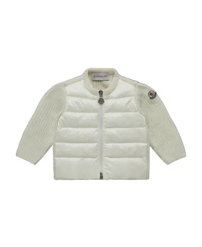 Moncler Logo-patch Padded Jacket In White