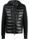 Moncler Logo-patch Padded-panel Jacket In Black