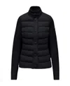 Moncler Logo-patch Padded-panel Jacket In Black