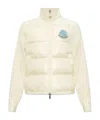 Moncler Logo-patch Padded-panel Jacket In White