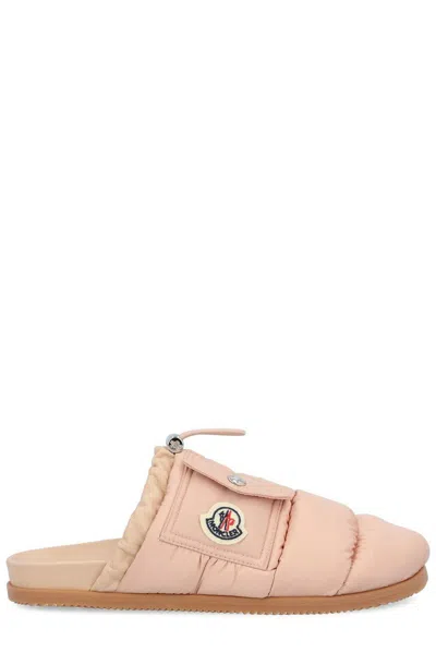 MONCLER LOGO PATCH PADDED SLIPPERS