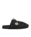 Moncler Mon Pocket Slippers In Black