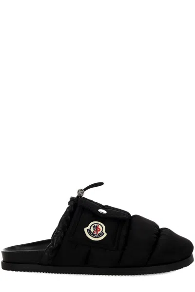 MONCLER LOGO PATCH PADDED SLIPPERS