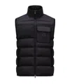 Moncler Black Nylon Estagnous Down Jacket In Black