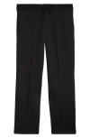 Moncler Logo Patch Pintuck Sweatpants In Black