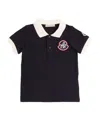 Moncler Logo-patch Piqué-weave Polo Shirt In Black