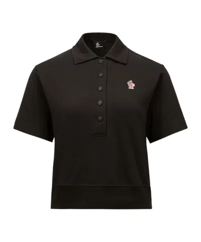 Moncler Polo Shirt In Black