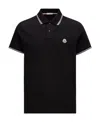 Moncler Polo Man In Black
