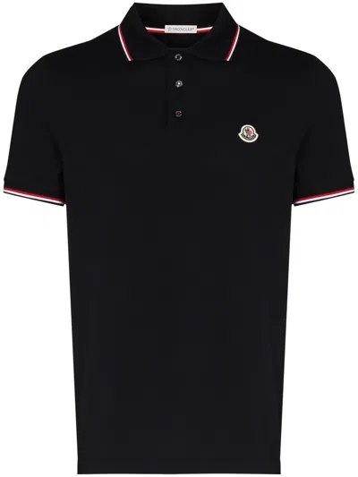 MONCLER LOGO-PATCH POLO SHIRT