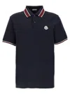 Moncler Year Of The Snake-patch Polo Shirt In Blue