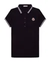 Moncler Logo-patch Polo Shirt In Blue