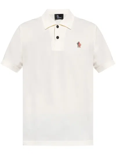 Moncler Short Sleeve Polo Shirt Grenoble Edition In White