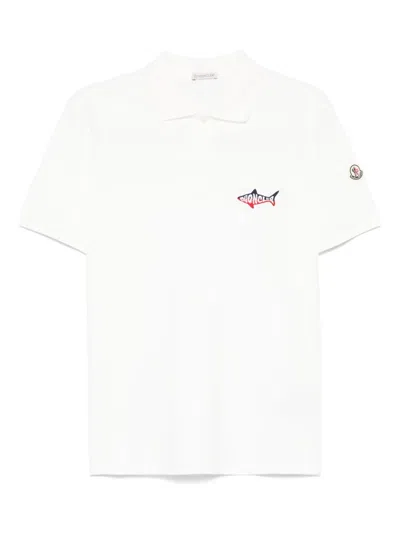 Moncler Ss Polo In White