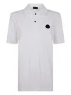 Moncler Logo-patch Polo Shirt In White