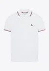 Moncler Logo-patch Polo T-shirt In White