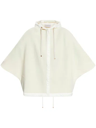 MONCLER LOGO PATCH PONCHO