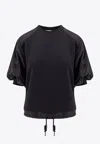 Moncler Logo Patch Puff-sleeved Blouse