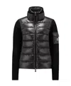 Moncler Padded Cardigan Jacket In Black