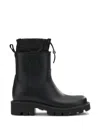 Moncler Logo-patch Pull-on Boots In Black