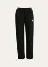 Moncler Logo Technical Joggers In Black