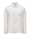Moncler Logo-patch Quilted Jacket In White