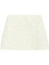 Moncler Logo-patch Quilted Mini Skirt In White