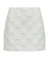 Moncler Logo-patch Quilted Mini Skirt In White