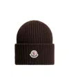 Moncler Wool And Cashmere Hat In Black