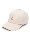 Moncler Logo-patch Baseball Cap In Neutrals