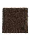 Moncler Logo-patch Scarf In Brown