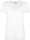Moncler Short-sleeved Crewneck T-shirt In Natural